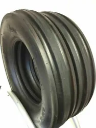 SET OF 2 6.00-16 TRI RIB FRONT TRACTOR TIRES. HEAVY DUTY 8 PLY. QUANTITY OF 1=2 TIRES.