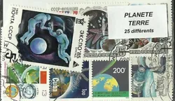 Lot de 25 timbres thematique 