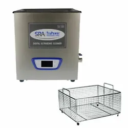 SRA TruPower UC-300D-PRO Professional Ultrasonic Cleaner, 30 liter Capacity with LCD Display, Sweep/Degas, Adjustable...