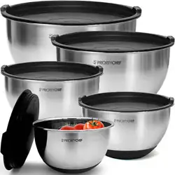 Premium Quality With Thicker Stainless Steel - This top rated set of mixing bowls is made using thicker than industry...