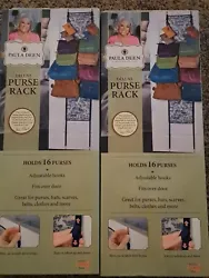* NEW* 2 Pack -Paula Deen Everyday Over The Door Hanging Purse Rack.
