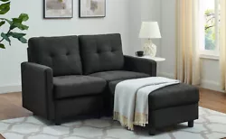 D - Space Saving: Small space reversible sectional sofa. This 3 seats option of this stationary set is designed to fit...