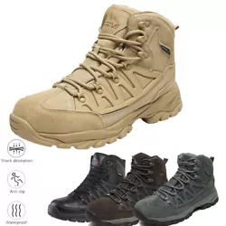 (2) Flexible MD midsole reduces foot fatigue and absorbs shock. (3) Slip, oil and abrasion resistant rubber outsole is...