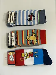 Elevate your sock game with these brand new Simpsons socks! Featuring iconic artwork by Keith Haring, these socks are a...