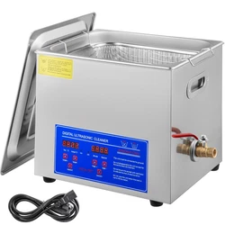 【PREMIUM QUALITY】- Ultrasonic parts cleaner is made of 304 stainless steel, which is corrosion-resistant and...