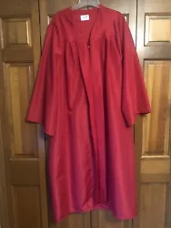Jostens Red Graduation Gown 5’10” To 6’00”. Condition is Pre-owned. Shipped with USPS Ground Advantage.