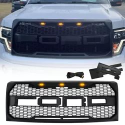 Details: Color: Matte Black F&R letters are detachable.You could paint the grille in color you like. Material: Made of...