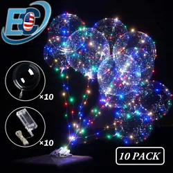 10 X BoBo Balloons. [100% Clear Led Balloons] [No Deform Big Size] [Best Party Supplies]. Note: it can only float when...