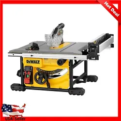 Maximized for accuracy and capacity, the DEWALT DWE7485 8-1/4 in. Jobsite Table Saw includes on-board storage for blade...