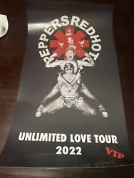 RED HOT CHILI PEPPERS POSTER VIP UNLIMITED LOVE TOUR RHCP 2022 CONCERT. Shipped with USPS Ground Advantage.