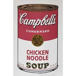 Chicken Noodle Soup FS II.45. Andy Warhol. Chicken In A Basket. Edition of 250 signed in ball-point pen and numbered...