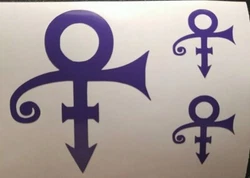 (Prince Vinyl Decal. This is a single vinyl Decal with no background, The Background is whatever you apply it to....