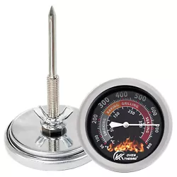 Barbecue Smoker Temperature Gauge. Easy To Read：The BBQ Temperature Gauge features a large 2.64