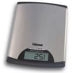Balance de cuisine electronique 5kg/1g - kw2435 - Tristar - Balance de cuisine à usage facile. Lappareil peut mesurer...