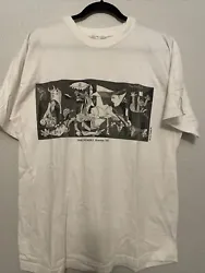 Vintage 1998 Guernica Pablo Picasso War Shirt Original Art Cotton Size XLarge XL. Condition is Pre-owned. Shipped with...