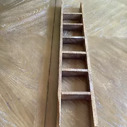 Farmhouse Style Decorative Wooden Ladder, 19’. Condition is Used. Shipped with USPS Ground Advantage.