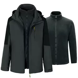 ②Adjustable fit: The detachable hood, cuffs and hem of the softshell jacket can be adjusted tightly to achieve the...