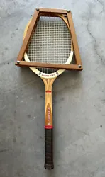 Dunlop Fort MAXPLY Wooden Tennis Racquet 4 1/2 Medium England Vintage w Press.