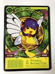Carte Pokemon /Pikachu & Butterfree- Commemorative edition / Collector/ Rare.