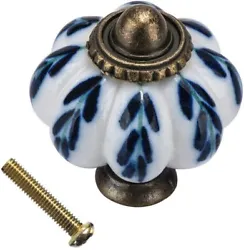 Made of Ceramic and Alloy base,knobs with screws. The ceramics knob fit for cabinet, cupboard, drawer, dresser,...