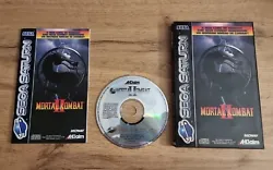 Mortal Kombat 2 SEGA Saturn Complet PAL/EUR excellent état.
