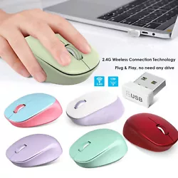 Silent Mouse. ▶[POWER SAVING & EASY CARRYING]: USB wireless mouse has independent On/Off switch and auto-sleep mode....