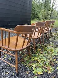 Boling chair company set of 4. Condition is Used. Local pickup only, no return. Very strong very solid chairs. I leave...