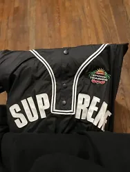 supreme jersey xxl. Removable snap sleeves for long or short sleeve jersey , worn 1 time