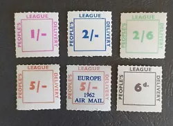 timbres chiffres peuples de ligue 1962.
