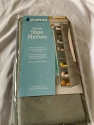 Hanging Shoe Shelves Storage 8 Sections Closet Organizer Quick Garment Rack Gray. Condition is New. Shipped with USPS...