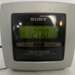 FM / AM Clock Radio With Weather Band. Dream Machine. Model ICF-C113V.