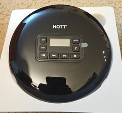 HOTT CD611 Rechargeable Portable CD Player Home Travel Car - Black. Shipped with USPS Ground Advantage.