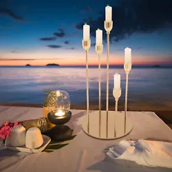 Candlestick Of Different Height, The Visual Effect Of Candlelight Fluctuation Gives You Wonderful Feeling. ✪ Widely...