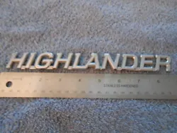 FITS VARIOUS MODEL YEARS OF HIGHLANDER. NOT GOLD IN COLOR OR FINISH.