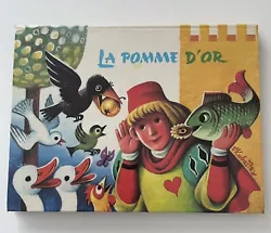 Livre en relief pop-up La pomme dor Kubasta 1972 by ARTIA. En TBE, chaque ouverture de page donne lieu à un beu...
