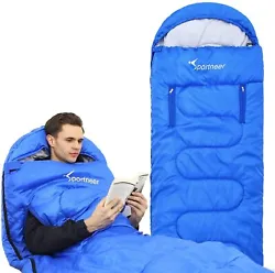 Sportneer Sleeping Bag Wearable Lightweight Waterproof Sleeping Bags with Zippered Holes for Arms and Feet, Sleeping...