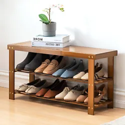 It can be used as shoes bench, shoes rack, or plant stand, bathroom rack, sofa side shelf or any other storage rack to...