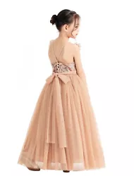 The elegant feature is made out of sequins and soft tulle with matching color Satin lining. The skirt has 4 layers, top...