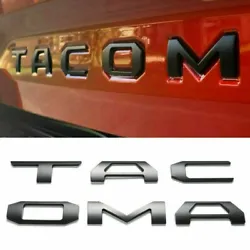 3D Tailgate Letters accessories for your TACOMA, Best Quality & Value combined. Fit for: The 3D raised tailgate insert...