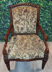 Bombay Arm Chair. Used Good Condition. No Rips In Fabric. Item Dimensions Are Aproximate. Please Contact For Exact...