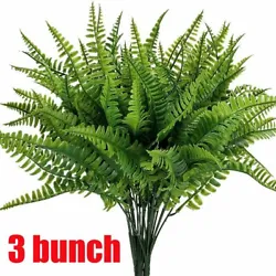 Artificial fern plant, just like a real one. 3 bunch Artificial boston fern leaf. If you feel delighted with this...