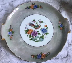 2 small chips in handles, some ware on gold on edges,some cratches in gray luster... see pictures.....Noritake Plate,...