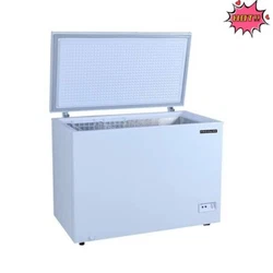 Ft. Frigidaire chest freezer, model EFRF1003. Easy to Clean: The smooth interior surface and removable wire basket make...