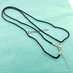 Tiffany & Co. Sterling Silver & Silk Chain. Marked:© Tiffany & Co. 925. Pouch OR Box is NOT Included.