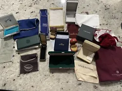 Lot of 20 Vintage Jewelry Presentation Boxes & Bags. Louis Vuitton, Gorham and many other brands! There are a wide...