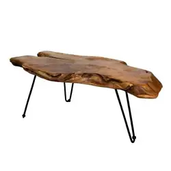 Model Badang carving natural teak coffee table. Material Teak. Easy to assemble. Great for displaying coffee books or...