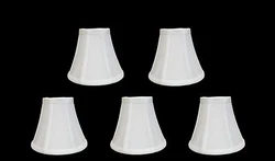 Soft bell shape chandelier lamp shades. Clip on to Candelabra bulbs. 3