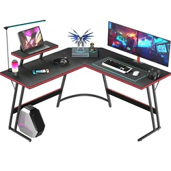 This corner office desk is specially designed to provide ample space for your gaming peripherals and accessories....