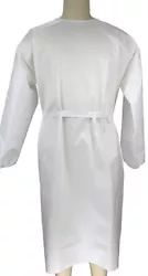 Disposable Isolation Gown White Non - Medical Use/Crafts Paint XL, set of 2.