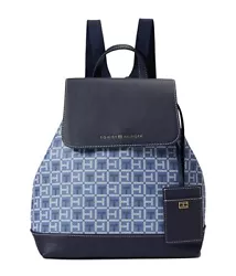 Color: Navy blue. Closure:Magnetic snap on flap. Pockets:Inside pockets + detachable card case. We commit to bringing...